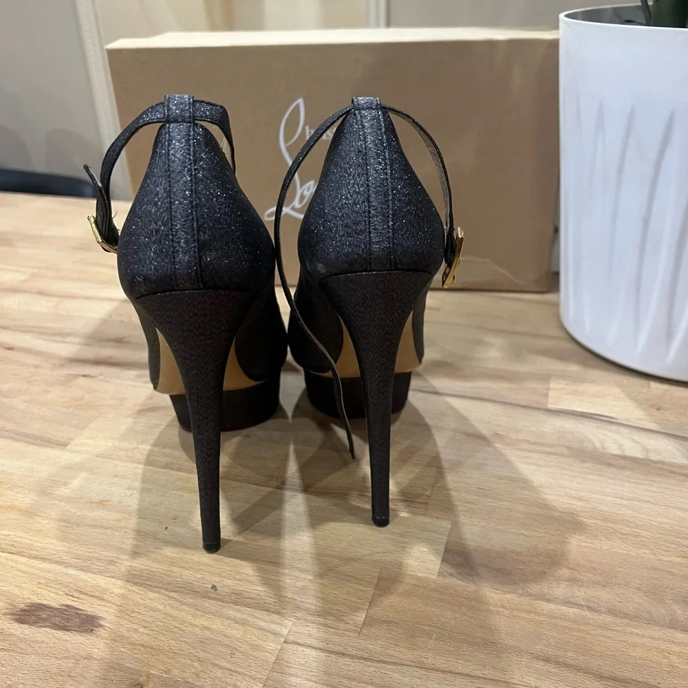 Charlotte Olympia Black Platform Heels - Picture 4 of 10